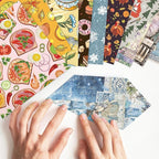 Origami 6x6 Paper Kit 150 Sheets 150 Vivid Colors Double Sided Same Printed Traditional Patterns Square for Arts Crafts Projects Japan Traditional Chiyo.Snack
