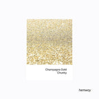 Hemway Polyurethane & Epoxy Resin Glitter 100g / 3.5oz Metallic Crystal Flake Additive for Flooring Jewelry Tumblers Glass Pigment - Chunky (1/40" 0.025" 0.6mm) - Champagne Gold