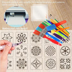 10 Sheets 6 mil Acetate Mylar Sheet 12 x 24 inch Transparent PET Blank Stencil Sheet for Cricut, Silhouette, Craft Template Material
