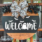 Halloween Stencils for Painting on Wood 12” Halloween Stencil Hey Boo Ghost Face Pumpkin Bats Spider Templates for Door Hanger Porch Sign Doormat