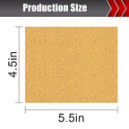 50 Pcs Premium Sand Paper, 1/4 Sand Paper Sheet Hook and Loop Backing 80/120/150/220/320/400 Grit Sandpaper Assortment Sandpaper for Wood Metal Automotive Palm Sanders 5.5" x 4.5"