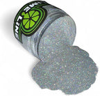 LiME LiNE Sprayable Metal Flake Paint Additive: Solvent Resistant Glitter for Automotive Custom Painting (Silver Iridescent.)
