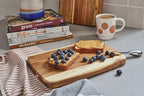 Set of 2 Sonder Los Angeles Acacia Wood Cutting Boards with Juice Groove, Gift Box Included - Small & Medium Sizes: 14x10x1in & 12x8x1in. Ideal for Meat, Vegetables, and Organic Produce Sustainable