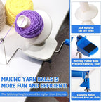 UzecPk Yarn Winder, Yarn Winder Spinner for Crocheting, Hand Operated Ball Winder with Lower Noise 4 Ounce Capacity for Crocheting & Knitting Crafting Lovers, Stitch Markers Needle