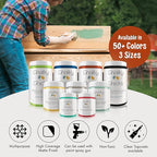 Chalky Chicks All-in-One Chalk Paint for Furniture or Cabinet - 16 Fl Oz - Matte Finish Pumpkin Pie Orange for Metal, Wood Furniture Paint - No Sanding All-in-One for Home Decor & Crafts, USA Made