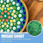Mosaic Crystal Grout, Mosaics Tile Tools, Mosaic Tile Accessories – Essential for Handmade Grouting and Perfect for DIY Craft Projects (Green, 4.5oz)