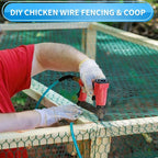 24'' x 150' Green Chicken Wire Fencing, 1 inch Chicken Wire and 20 Gauge Poultry Netting, Garden Mesh Fence Roll for Floral Arrangements/Crafts/Farm/Livestock/Pet Protection