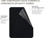 KING MOUNTAIN 100% Cotton Fabric Iron-on Repair Patch, Inside&Outside Clothes Repair Patch, 3"x60" with Backing Glue Repair Decorative Patch kit (Black)