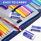25 Pack White Eraser for Pencil, Bulk Art Erasers for Drawing Sketching, Pencil Erasers Rubber for Kids Prize, School Classroom Students, Office Supplies