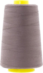 Mandala Crafts 4 Pack of Serger Threads Cones Spools - 20S/2 24000 Yards Polyester Taupe Threads for Sergers Machine and Overlock Quilting Sewing Machine