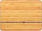 Totally Bamboo Martinique Bamboo Serving and Cutting Board, 15" x 11"
