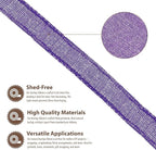 Mandala Crafts Purple Burlap Ribbon 1.5 Inches Wide Jute Ribbons for Crafts - 20 Yds Roll Rustic Burlap Wrap Trim Ribbons for Wreaths Bows Wedding Party Decoration