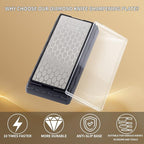 CWOVRS Diamond Knife Sharpening Stone Double-Sided, Diamond Sharpening Plate Honeycomb Surface Plate with Non-Slip Base for Scissors Knives Outdoor Kitchen Sharpen Tools Coarse 600# / Extra Fine 1200#