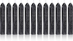Yoption 12 Pcs Sealing Wax Sticks with Wicks, Antique Black Totem Fire Manuscript Seal Wax for Wax Seal Stamp (Black)
