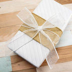 CT CRAFT LLC Sheer Organza Wired Ribbon 1.5" x 50Yards White for Wedding Chair Bow Flora Bouquet Gift Wrapping Christmas Tree Home Decor Wreath