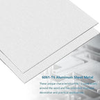 2PCS 6061 Aluminum Sheet Plate, 10" x 14" x 1/8" Thickness Heavy Duty Aluminum Sheets Plates with Protective Film, Rectangle Aluminum Plate Solid Metal Sheet Plate for DIY Projects Base Plate