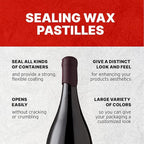 Blended Waxes, Inc. Bottle Sealing Wax, Pastille Wax Seal Beads For Wine, Beer, and Liquor Bottle Sealing, Seals Between 25-30 Bottles, 1 lb, Purple Metallic