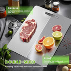 Titanium Cutting Board, 2025 New Upgrade 100% Pure Titanium Cutting Boards for Kitchen, Hygiene & Durability Non Stick Chopping Board, Double sided Cutting Mat, Easy to Clean (13 * 9)
