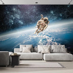 wall26 an Astronaut Floating About Planet EarthWall Mural, Removable Sticker, Home Decor - 132x120 inches