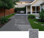 Epoxy Colored Sand Floor Paint, Epoxy Floor Paint High Gloss Marble Effect Coating for Indoor and Outdoor, Wear-resistant and non-slip Self-leveling Coating Gray 35OZ(1KG)