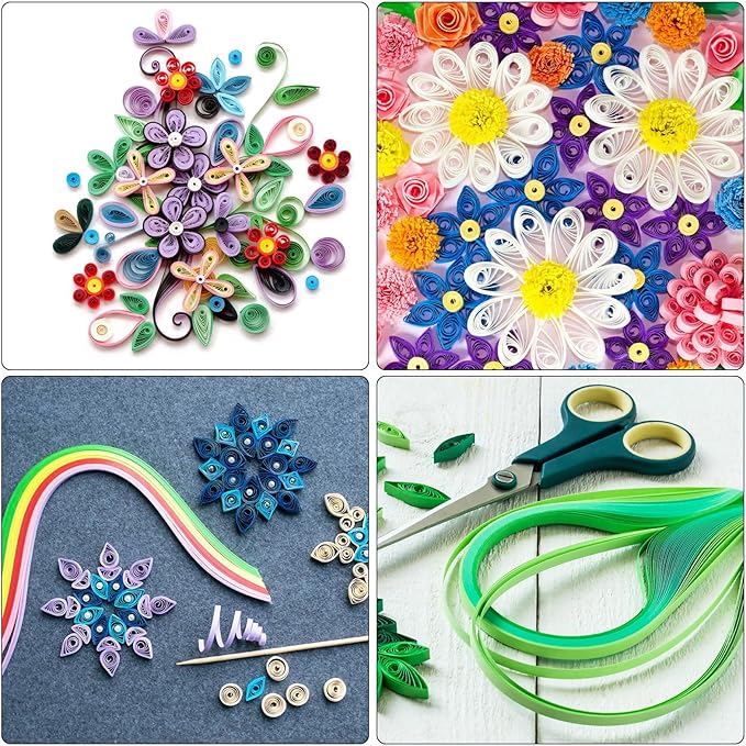 PATIKIL Quilling Strips Paper 600pcs 1.5mm 39cm Origami Paper Quilling Kits for Art DIY Hand Craft Christmas, Turquoise Blue