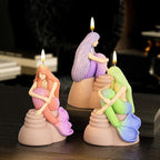 Religion Cylinder Nativity Jesus Angel Soap Resin Casting 3D Nativity Scene Candle Making Molds