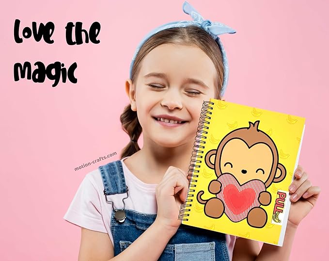 Animation Notebooks | A5 Size 6.5in x 8.75in | 160 pages | 80 Sheets Smooth, durable, and bleed-resistant 90lb lined inner pages | Interactive cover that brings your imagination to life | Creative Companion for journaling, notes, or crafting (The Curio...