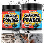 Charcoal Powder for Drawing - Premium Fine Art Charcoal for Sketching, Shading & Blending - Artist Grade for Pencils, Canvas, Paper - Beginners & Professionals (4 Ounces)