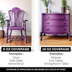 Daydream Apothecary Premium Chalk Style Paint for Furniture, Home Décor, Wood, DIY Interior Projects, Quick Dry, No Prep or Prime Needed, Matte Purple - 16oz