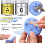 Silicone Putty - 2.5 Lb Flexible Silicone Mold Making Kit for Reusable Silicone Molds Making - Easy 1:1 Mixing Ratio Fast Cured Molding Putty for Casting, Resin Molds, Soap Mold, Candle Molds, Statues