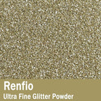 Renfio Ultra Fine Glitter Powder Metallic Resin Glitter 2.11 Oz (60g) PET Flakes Crafts Sequins 1/128" 0.008" 0.2mm Epoxy Chips Flakes for Tumblers Slime Decoration - Champagne Silver