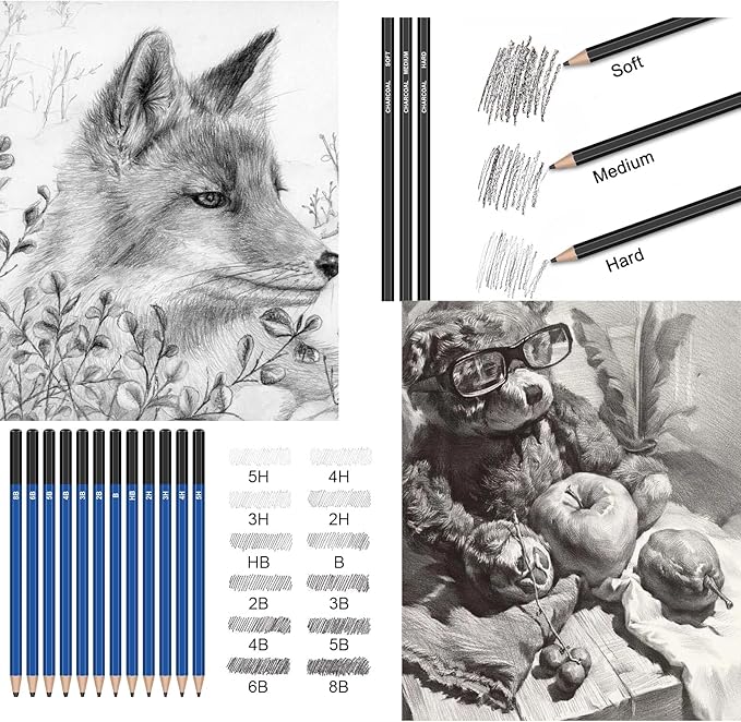 146PCS Colored Pencils Set for Adult Coloring Books,Soft Core Professional Color Pencil Kit for Drawing, Painting, Sketching, Blending, Shading, Art Supplies Gift for Artists, Teens, Kids, Beginners
