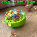 Funwares WobbleBall Marble Balance Game, 50 Marbles Included, Skill & Dexterity Games for Kids & Adults, Family Party Game for 1-4 Players, Ages 6+