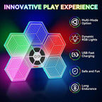 Light Up Memory Game Handheld Electronic Toys with Lights and Sound Effects, Smart Multi-Function Desktop Metronome, Puzzle Memory Rhythm Training Board Challenge for Kids Ages 3 4 5 6 and Up