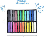 Neliblu 24-Piece Soft Pastels for Kids - Multi Color Pastel Chalk for Art Painting - Pastel Sticks Suitable on Paper, Blackboards, Sidewalk Blocks - For Kids, Adults, Professional Artists