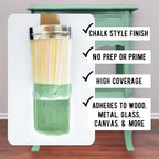 Daydream Apothecary Premium Chalk Style Paint for Furniture, Home Décor, Wood, DIY Interior Projects, Quick Dry, No Prep or Prime Needed, Matte Light Sage Green - 8oz