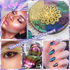 Ceya Chameleon Mica Powder, 1.8oz/ 50g Burning Love Chrome Nail Powder, Cosmetic Grade Pearlescent Effect Color Shift Pigment for Epoxy Resin, Makeup, Nail Polish, Soap Candle Making, Slime