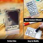 TIDYBOSS DND Combat Tracker & Initiative Set of 50pcs Erasable Acrylic Top on Screen with Character, Monster Insert Cards DM Tools, Accessories for Dungeons and Dragons, TTRPGs