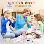 Crochet Kit for Beginners, Beginner Crochet Starter Kit w Step-by-Step Video Tutorials, Learn to Crochet Kits for Adults & Kids, DIY Knitting Supplies, 6-Pack Donut Family(40%+ Yarn Content)