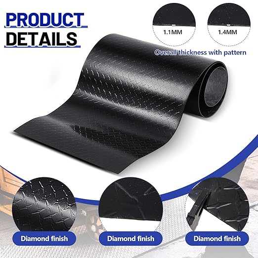 24"x 96" x 0.06" 1060 Black Aluminum Diamond Plate Metal Aluminum Cross Pattern Plate for Cargo Trailer Siding RV Siding Ramps Boats Cold Room Walkways Skid Plates Flooring Footboards