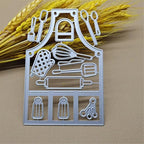 Cutting Dies Metal Stencils Scrapbooking Tools DIY Embossing Template for Paper Card Making Album Arts Crafts Supplies (Kitchenware-12.3x8.2cm)