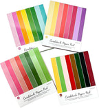 160 sheets Essential Variety Pack Cardstock Paper Pad 4 Pack 32 colors Scrapbook Decorative Paper for Card Making Journaling Origami Scrapbook Paper Scrapbooking Supplies