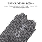 SCOTTCHEN Drywall Sanding Screen Mesh Sheet 4-3/16" x 11-1/4" Grit #60-12pcs