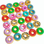 30PCS Cute Fun Donut Erasers for Kids Bulk,Back to School Party Gifts (Donut, Big)