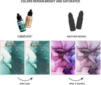 Alcohol Ink Set #9: Matched Color Combination of Alcohol Inks, 4 pcs. 0.51 fl oz (15 ml) Each