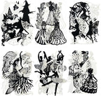 Shadow Dance Scrapbook Paper Set, 120 PCS Vintage Hollow Ephemera Pack for Junk Journaling, Scrapbooking, Crafting, DIY Projects, Diaries, and Art Supplies