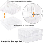 New brothread Pack of 2 Tall and Clear Storage Box/Organizer for 2x30 Home Embroidery&Cotton Thread Spools Compatible with Tall Thread Spools from Isacord/Floriani/Madeira/Glide/RA/Connecting Thread