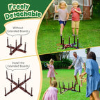 Peradix Ring Toss Game for Kids, Indoor Outdoor Fun Holiday Lawn Yard Game for Family & Adults with 26 Rings, Easy Set Up Backyard Beach Outdoor Game Toys, Portable to Carry Outside Kids Camping Sport