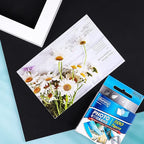 durony 800 Pieces Photo Sticker White Double-Sided Self Adhesive Photo Tapes for Pictures DIY Photo Album Journal
