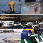 XIFENG Oil Absorbent Socks Oil Boom Soak up Oil Diesel Fuel Hydrocarbon Based Fluids, 6 Gallon (27L) Absorbency Per Sock, 5" Diameter 9.8' Length (12.7cm*3m) Clean Oil Spills(Size:Pack of 3)